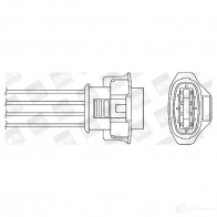 Лямбда зонд, кислородный датчик BERU OZH 110 ozh110 118077 0824010144