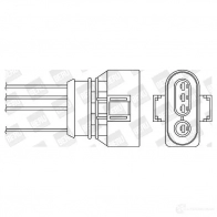 Лямбда зонд, кислородный датчик BERU OZH 071 ozh071 Volkswagen Golf 3 (1H1) Хэтчбек 1.8 75 л.с. 1991 – 1997 0824010077