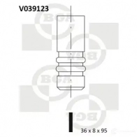 Впускной клапан BGA 3189790 R CV43C V039123