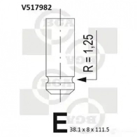 Впускной клапан BGA 3190183 BEA3 X V517982