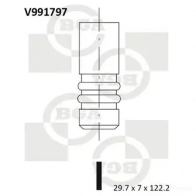 Впускной клапан BGA Ford Mondeo 3 (GE, B5Y) Хэтчбек 2.0 16V TDDi / TDCi 115 л.с. 2000 – 2007 V991797 1 WI8P
