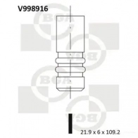 Впускной клапан BGA JZL 2R Opel Corsa V998916