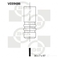 Впускной клапан BGA V039486 9CK 2T Volkswagen Golf 4 (1J5) Универсал 1.9 TDI 4motion 90 л.с. 1999 – 2002
