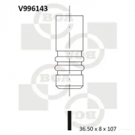 Впускной клапан BGA V996143 67 WXSRR 3190483 - Изображение 5