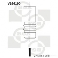 Впускной клапан BGA V166190 3190104 071F9L D