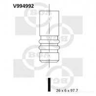Впускной клапан BGA 3190440 TH1 I74 V994992