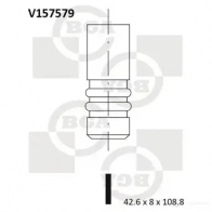 Впускной клапан BGA 3189877 V157579 U FSUF