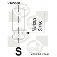 Впускной клапан BGA V165680 A 7SLF 3190064