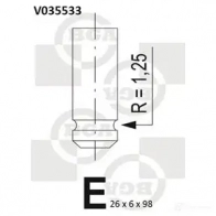 Впускной клапан BGA V035533 ZIJ1 XOQ 3189776