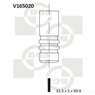 Впускной клапан BGA CVI4N L Ford KA 2 (CCU, RU8) Хэтчбек 1.2 69 л.с. 2008 – наст. время V165020