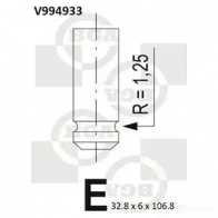 Впускной клапан BGA 3190433 V994933 ETEK XK - Изображение 2