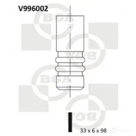 Впускной клапан BGA 3190445 4OQ J9A V996002