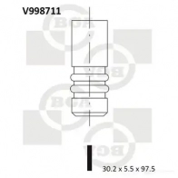 Выпускной клапан BGA V998711 3KB 2R4N 3190491