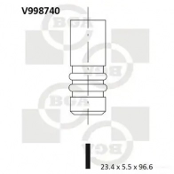Выпускной клапан BGA 95D Q9 V998740 Peugeot 207 1 (SW, WK, PF1) Универсал 1.6 HDi 90 л.с. 2007 – 2012