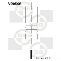 Выпускной клапан BGA BWZ 7M 3190446 V996003