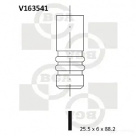 Выпускной клапан BGA V163541 08QC ZST Volkswagen Passat (B6) 4 Седан 2.0 TDI 120 л.с. 2005 – 2007