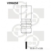 Выпускной клапан BGA 3190474 FL8SL AF V996058