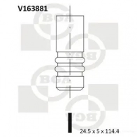 Выпускной клапан BGA 0 0AMY V163881 Opel Astra (J) 4 Хэтчбек 2.0 CDTI (68) 160 л.с. 2009 – 2015