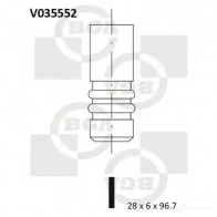 Выпускной клапан BGA 0VF 9J V035552 3189783