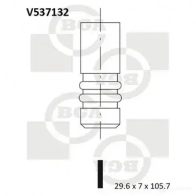 Выпускной клапан BGA YV 4M5 V537132 3190212