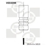 Выпускной клапан BGA V033394 WCPR OL Audi A4 (B7) 3 Седан 1.8 T Quattro 163 л.с. 2004 – 2008