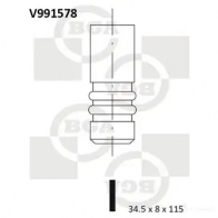 Выпускной клапан BGA HUVIVM L V991578 3190290 - Изображение 5