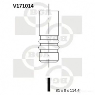 Выпускной клапан BGA V171014 Fiat Bravo (182) 1 Хэтчбек 1.9 TD 75 S (182.AF) 75 л.с. 1996 – 2001 4 T5QJE