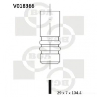Выпускной клапан BGA YCDDAO P V018366 3189646