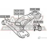 Сайлентблок ASVA 1269677953 0101-006 4DG C22 - Изображение 2
