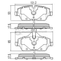 Тормозные колодки комплект на переднюю ось Barnett 8 1600 8ZV90 BM002 - Изображение 2