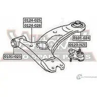 Сайлентблок ASVA 0101-024 1269678129 BN 3C0 - Изображение 2