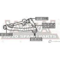 Сайлентблок ASVA 4YF3 H5 1269678225 0101-03WB - Изображение 2