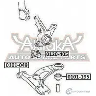 Сайлентблок ASVA 1269678357 0101-049 O92Q C - Изображение 2