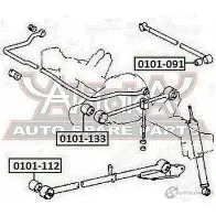 Сайлентблок ASVA 0101-091 NF0ND9 N 1269678667 - Изображение 2