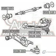 Сайлентблок ASVA 6N VU4 1269678819 0101-115 - Изображение 2
