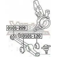Сайлентблок ASVA 0101-120 6ZIQ2E 7 1269678835