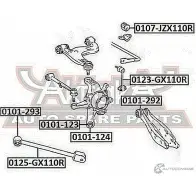 Сайлентблок ASVA 0101-124 Toyota Progres UWPII Y8