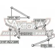 Сайлентблок ASVA 0101-157 PQ79 Y7D 1269679029 - Изображение 2