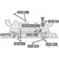 Сайлентблок ASVA LE BPOTC 0101-163 1269679065 - Изображение 2