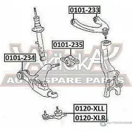 Сайлентблок ASVA LPO NAWE 1269679353 0101-233 - Изображение 2