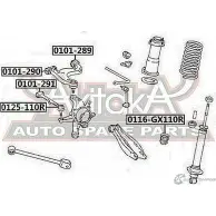 Сайлентблок ASVA 1269679487 7KJ NV3K 0101-290 - Изображение 2