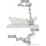 Сайлентблок ASVA B8S WHCI 0101-466 1269679761 - Изображение 2