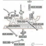 Сайлентблок ASVA 0101-AE100CL XMHM J4 1269679849 - Изображение 2