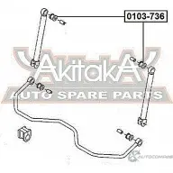 Опора стойки амортизатора ASVA 1269680187 0103-736 DP 7EY - Изображение 2