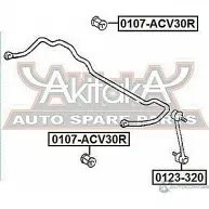 Втулка стабилизатора ASVA HNKO17 I 0107-ACV30R 1269680453 - Изображение 2