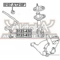 Втулка стабилизатора ASVA 0107-ST210F W 4Q2BM2 1269680561 - Изображение 2
