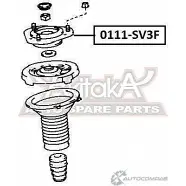 Опора амортизатора ASVA 0111-SV3F 1269680665 N7F 113