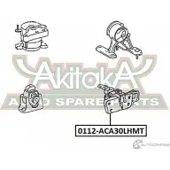 Подушка двигателя ASVA KN WBK Toyota RAV4 0112-ACA30LHMT