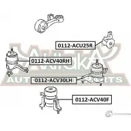 Подушка двигателя ASVA 0112-ACV40RH Y XZGU 1269680807 - Изображение 2