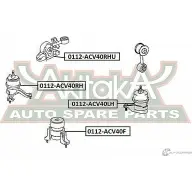 Подушка двигателя ASVA LRQJN U 1269680813 0112-ACV40RHU - Изображение 2
